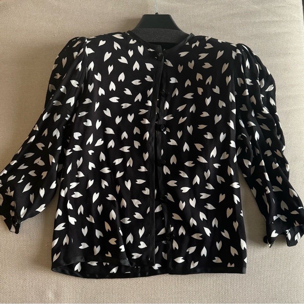 Vintage YSL Heart Print Top